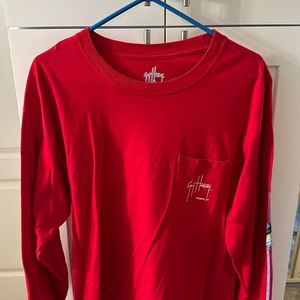 Men’s red long sleeve , Guy Harvey fishing shirt